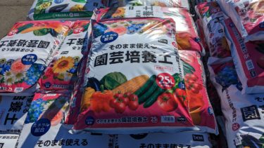 仕事中に土を買う