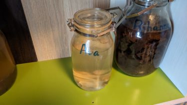 杓子の洗浄ボトルにアバ